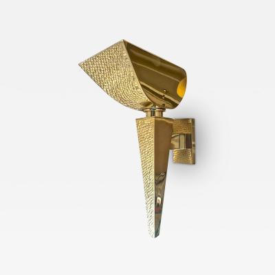  Maison Bagu s Maison Bagu s Rare Documented Set of Four Neoclassic Gold Bronze Torch Sconces