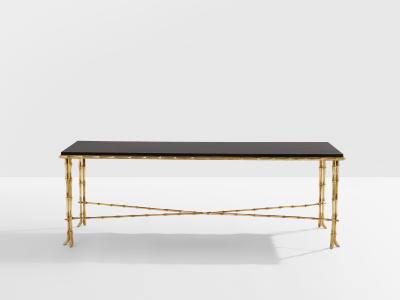  Maison Bagu s Maison Bagu s bamboo brass Chinese lacquered coffee table 1950s