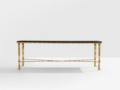  Maison Bagu s Maison Bagu s bamboo brass Chinese lacquered coffee table 1950s
