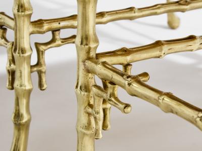  Maison Bagu s Maison Bagu s bamboo bronze chinoiserie lacquered end tables 1940s