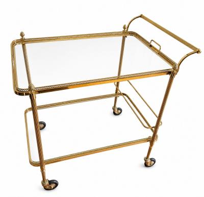  Maison Bagu s Maison Bagues Brass Bar Cart Circa 1950