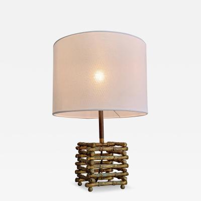  Maison Bagu s Maison Bagues Faux Bamboo Table Lamp 1950s