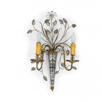  Maison Bagu s Maison Bagues French Mid Century Gilt Branch Wall Sconces