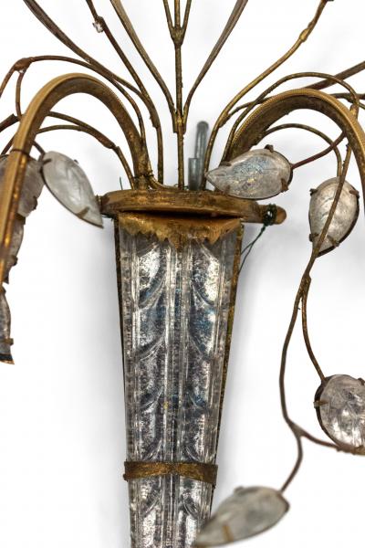  Maison Bagu s Maison Bagues French Mid Century Gilt Branch Wall Sconces