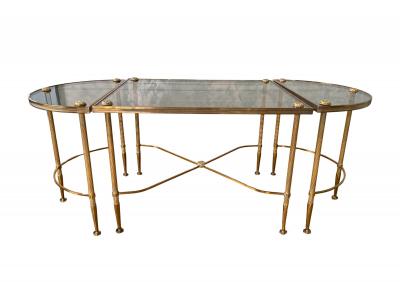  Maison Bagu s Maison Bagues Tripartite Brass Coffee Table