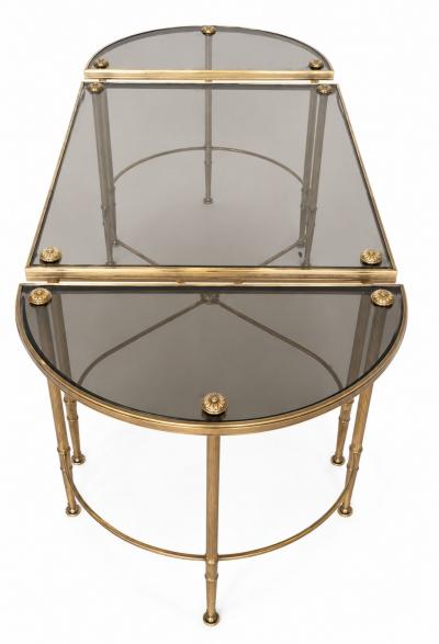  Maison Bagu s Maison Bagues Tripartite Brass Coffee Table