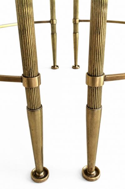  Maison Bagu s Maison Bagues Tripartite Brass Coffee Table