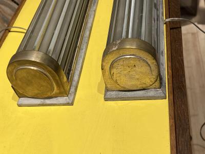  Maison Bagu s Maison Bagues early art deco pair of silver bronze and rod glasses