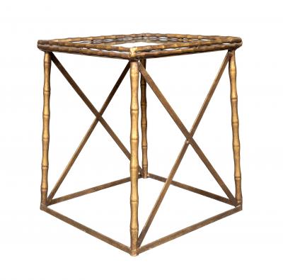  Maison Bagu s Mid Century Brass And Mirror Low Table