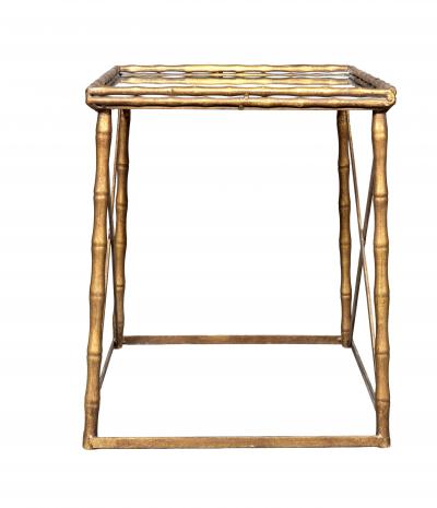 Maison Bagu s Mid Century Brass And Mirror Low Table