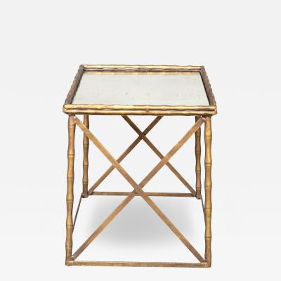 Maison Bagu s Mid Century Brass And Mirror Low Table