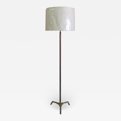  Maison Bagu s Pair French Mid Century Bronze Fluted Faux Bamboo Floor Lamps by Maison Bagu s