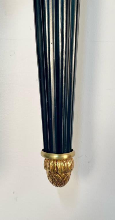  Maison Bagu s Pair Louis XVI Style French Sconces Wall Lights Ebony Bronze Maison Bagues