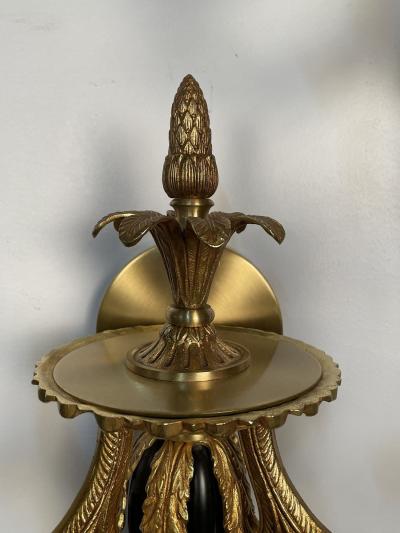  Maison Bagu s Pair of Louis XVI French Style Wall Sconces Maison Bagues Hollywood Regency