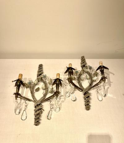  Maison Bagu s Pair of sconces By Maison Bagues