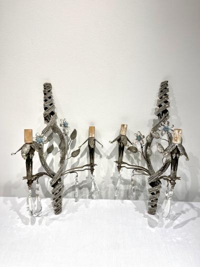  Maison Bagu s Pair of sconces By Maison Bagues