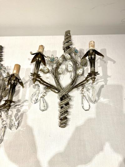  Maison Bagu s Pair of sconces By Maison Bagues