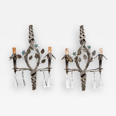  Maison Bagu s Pair of sconces By Maison Bagues