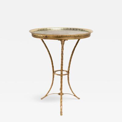  Maison Bagu s RARE FINE QUALITY GILDED BRONZE GUERIDON BY MAISON BAGU S