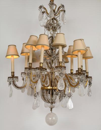  Maison Bagu s Rare Rock Crystal Chandelier