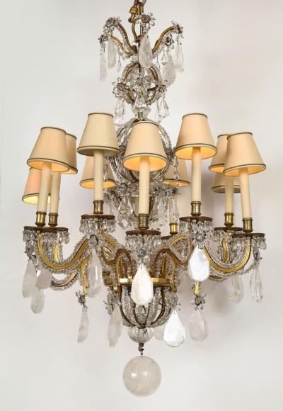  Maison Bagu s Rare Rock Crystal Chandelier