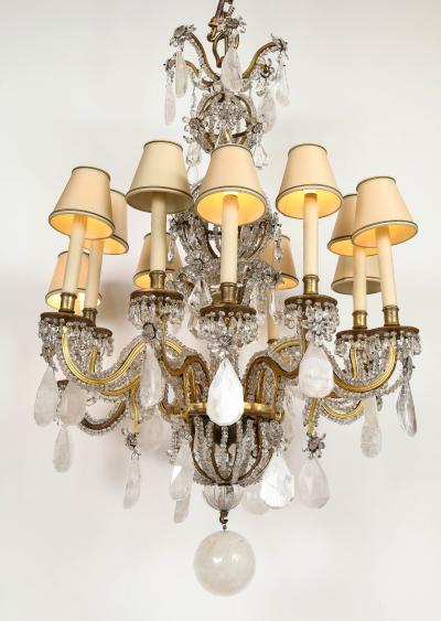  Maison Bagu s Rare Rock Crystal Chandelier