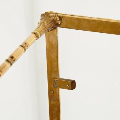  Maison Bagu s Rare gilt bronze faux bamboo coffee table by Maison Bagues with floral motifs 