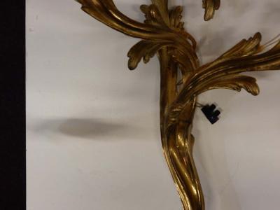  Maison Bagu s Series of 2 Pairs of Sconces Doing in Gilt Bronze Louis XV Style Signed Bague s