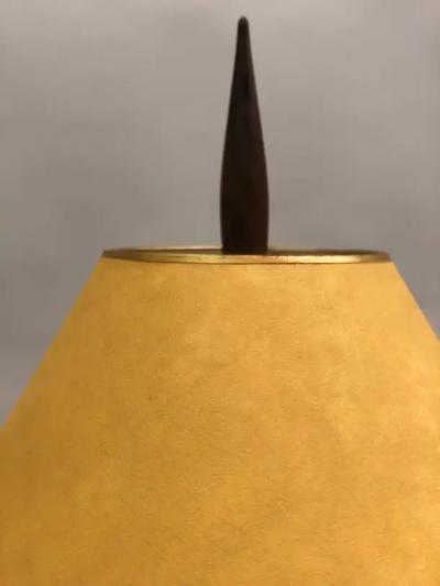  Maison Charles et Fils French Midcentury Copper Bronze and Brass Floral Table Lamp by Maison Charles