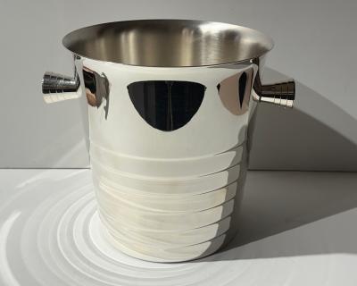  Maison Christofle Streamline Art Deco Champagne Bucket by Christophe