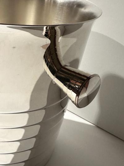  Maison Christofle Streamline Art Deco Champagne Bucket by Christophe