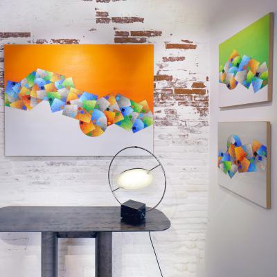  Maison Lucien Gau SATURNE Table lamp Maison Lucien Gau 1980 