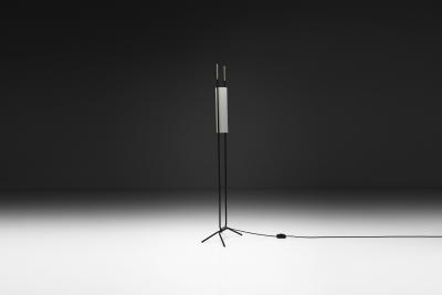  Maison Lunel Black Lacquered Floor Lamp by Lunel Attr France Mid 20th Century