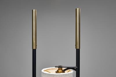  Maison Lunel Black Lacquered Floor Lamp by Lunel Attr France Mid 20th Century