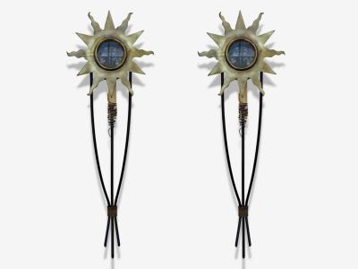  Maison Lunel Maison Lunel Style French Modern Bronze Steel Wall Lights 21st c 