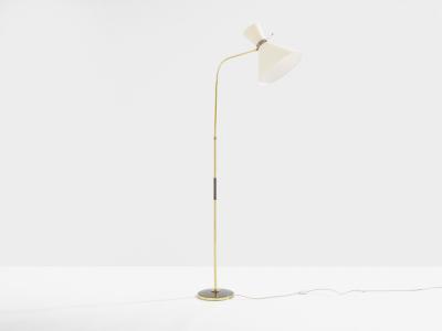  Maison Lunel Maison Lunel diabolo brass gunmetal floor lamp 1950s