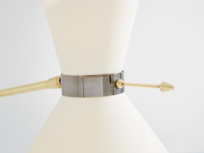  Maison Lunel Maison Lunel diabolo brass gunmetal floor lamp 1950s