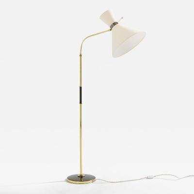  Maison Lunel Maison Lunel diabolo brass gunmetal floor lamp 1950s