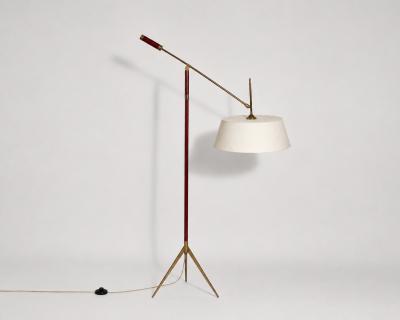  Maison Lunel Swinging floor lamp Editions Maison Lunel Paris France circa 1950