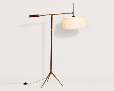  Maison Lunel Swinging floor lamp Editions Maison Lunel Paris France circa 1950