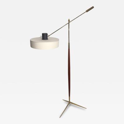  Maison Lunel Swinging floor lamp with pendulum Edition Maison Lunel France circa 1950