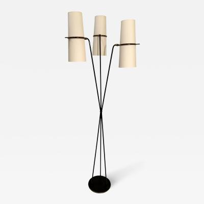  Maison Lunel Three arm floor lamp ditions Maison Lunel Paris France circa 1950