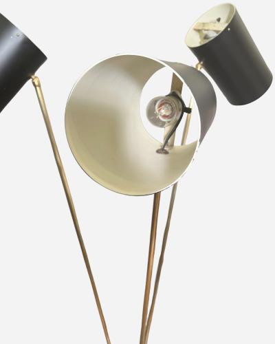 Maison Lunel Three light floor lamp in the spirit of Maison Lunel Paris France circa 1950