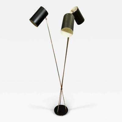  Maison Lunel Three light floor lamp in the spirit of Maison Lunel Paris France circa 1950