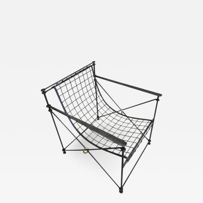  Maison et Jardin Pair Mid Century Hand Forged Lounge Chairs by Galerie Maison et Jardin Paris