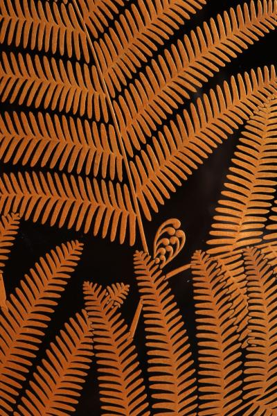  Maki e Set of Paper Box Box for Writing Utensils Box for Brushes w Design of Ferns