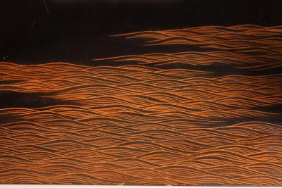  Maki e Set of Shelves with Designs Based on the Noh Drama Takasago 1910s 1920s