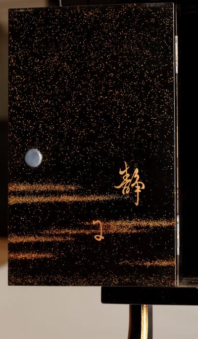  Maki e Set of Shelves with Designs Based on the Noh Drama Takasago 1910s 1920s