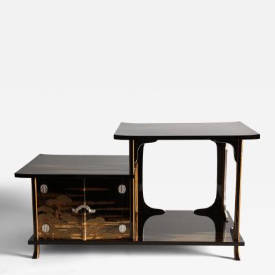  Maki e Set of Shelves with Designs Based on the Noh Drama Takasago 1910s 1920s
