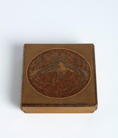  Maki e Writing Box with Phoenix 1910s 20s